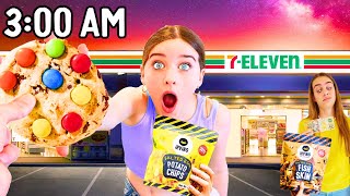 EATING ONLY 7 ELEVEN FOODS IN SINGAPORE FOR 24HRS wNorris Nuts [upl. by Nahgam]