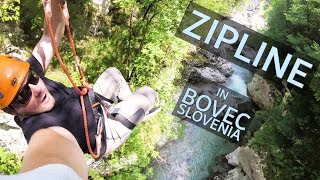 SLOVENIA Zipline in Bovec [upl. by Bicknell]