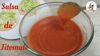 Cómo PREPARAR SALSA de JITOMATE 🍅  para TOSTADAS  TACOS DORADOS [upl. by Clower]