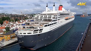 ms quotKoningsdamquot amp quotQueen Mary 2quot • Stavanger Norway • Voyage of the Midnight Sun • Jun 22 2018 [upl. by Adnolor]