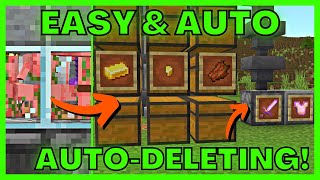 EASY MINECRAFT 121 Gold Farm ITEM SORTER  STORAGE SYSTEM for Bedrock amp Java Edition [upl. by Nylitak130]