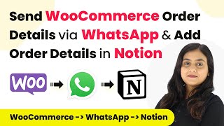 Send WooCommerce Order Details via WhatsApp amp Add Order Details in Notion 100 Automated [upl. by Leval]