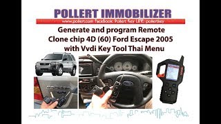 Ford Escape 2005 Generate and program remote with vvdi key Tool Presented by Pollert [upl. by Enriqueta]