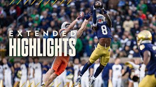 EXTENDED HIGHLIGHTS  Notre Dame Football vs Virginia [upl. by Stearn]