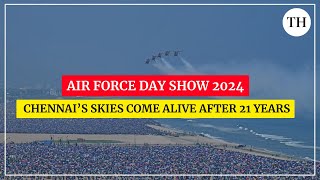 Air Force Day Show 2024 Chennai’s skies come alive after 21 years [upl. by Bob]