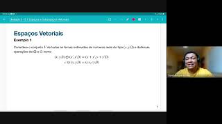 Álgebra Linear e Geometria Analítica  Espaços e Subespaços vetoriais [upl. by Nats185]