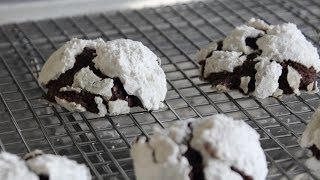 Chocolate Snowcap Cookies  Classic Holiday Cookie Recipe [upl. by Giacomo]