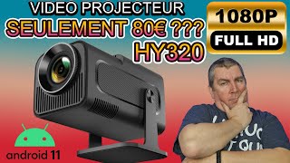 HY320 LE VIDEO PROJECTEUR 1080P A 80€ ESTIL VRAIMENT LE MEILLEUR DE SA CATEGORIE [upl. by Enahpad123]