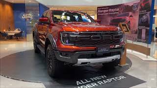 Ford raptor ranger 2023 orange color in dubai showroom [upl. by Einneg]