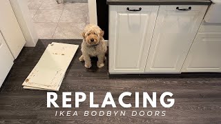 How to Remove IKEA BODBYN Cabinet Drawer Faces [upl. by Dekeles539]