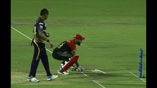 IPL 2019 Virat Kohlis reaction to Sunil Narine Mankad attempt is priceless [upl. by Zoie948]