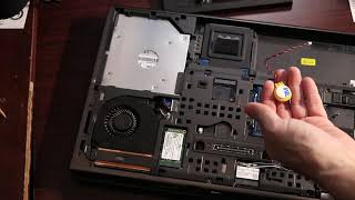 Dell M6800 Replace CMOS Battery and Fix Invalid Partition Table [upl. by Shewmaker]