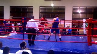 Ntuli vs Thysse  SANABO 2015 Elite Boxing Champs middleweight final [upl. by Odlamur]