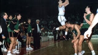 Final Euroliga 1992 PartizánJoventut El triple de Djordjevic Audio MontesGarcíaSiro [upl. by Sofie]