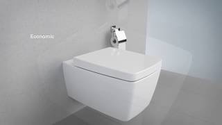 VitrA Wall Hung Toilet Installation Guide [upl. by Uolyram831]