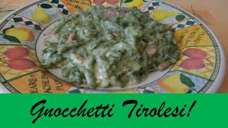 Gnocchetti Tirolesi  Spatzle Tirolesi  Spatzle Recette  Spatzle Recipe  Ricette facili e veloci [upl. by Kcarb]