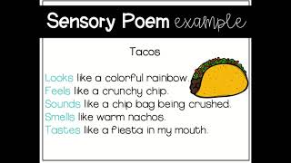 Sensory Poems  Google Slides [upl. by Smoot]