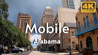 Mobile Alabama AL Downtown 4k Tour Video [upl. by Gemmell]