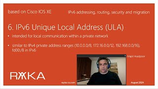 6 IPv6 Unique Local Address [upl. by Naujit]