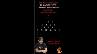 10 Sınıf matematik 1 dönem 1 MEB ortak sınavı çıkacak sorular pascal üçgeni Kesin çıkacak soru [upl. by Ody]