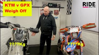 KTM TPI v GPX TSE Weigh Off [upl. by Koenig]