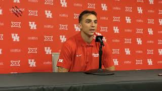 Houston Cougars receiver Joseph Manjack IV following loss to UNLV [upl. by Nikral]