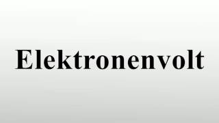 Elektronenvolt [upl. by Aibat]