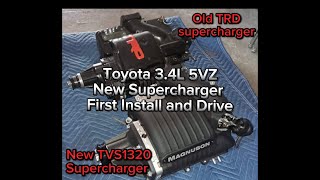 34L 5VZ TVS1320 Magnuson Supercharger installed and driving First install and Drive [upl. by Katrina]