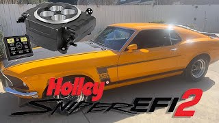 Holley Sniper 2 EFI install on a 1969 Boss [upl. by Atinot]