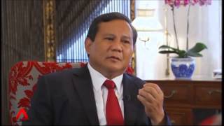 The Interview Indonesian presidential candidate Prabowo Subianto [upl. by Wenoa370]