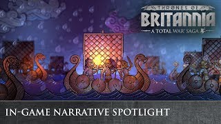 Total War THRONES OF BRITANNIA  quotInGame Narrativequot Developer Interview [upl. by Hebel]