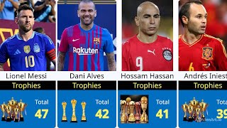 Best Footballers How Many Trophies They Have Won [upl. by Arihsaj187]