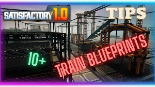 10 Train Railway and Infrastructure Blueprints inspiration in Satisfactory 10  Tips and Tricks [upl. by Zampino]