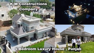 Modern Luxury House  4 Bedroom  CCTV  Car Parking  KM Constructions Company  Punjab [upl. by Hesler]