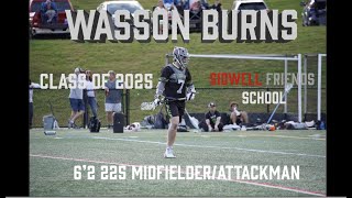 Wasson Burns Class of 2025 2022 Fall Lacrosse Highlights [upl. by Asirrac]