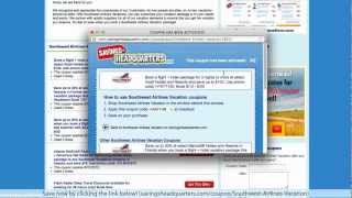 How to use Southwest Vacations Coupons and Coupon Codes [upl. by Notlrac]