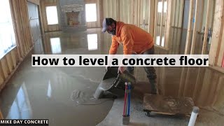 How To Self Level A Concrete Floor My Simple Process [upl. by Ahseinaj]