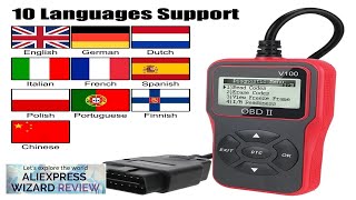 Car Diagnostic Tools OBD2 Code Reader V100 Plug and Play OBD 2 Review [upl. by Kenwood186]