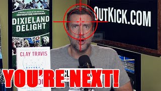 Outkicks Clay Travis receives DEATH THREAT in mail from DERANGED Kamala Harris supporter [upl. by Nnawtna454]