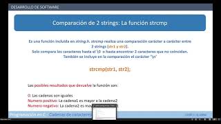 Programación en C Como comparar strings en C con la función strcmp [upl. by Perceval]