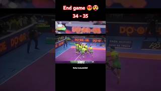 Last Raide winning moment 💪🔥 kabaddi360 kabaddishorts prokabaddi pklseason11 pkl indiansports [upl. by Nalepka]