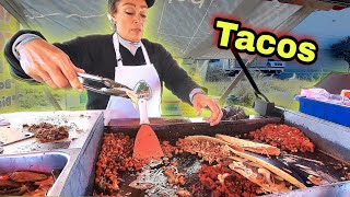 Taco Goddess  BEST Street Tacos quotEl Chinoquot  AUTHENTIC Mexican Street Food [upl. by Akinhoj]