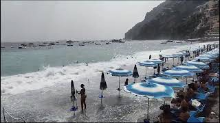 Positano mare agitato alla Spiaggia Grande [upl. by Ijat146]