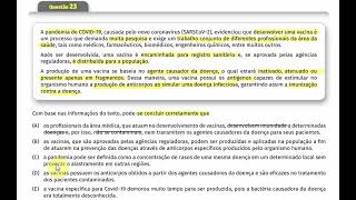 081 Questão 23 do Vestibulinho 2ºsem2022 da ETEC [upl. by Akinot947]