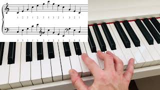 PIANO DÉBUTANT 13  Arpèges Majeurs piano tutorial leçons music français solfege coursdepiano [upl. by Ecaroh]