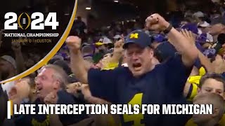 LATE INTERCEPTION puts Michigan EVEN CLOSER to the National Championship 🏆  ESPN College Football [upl. by Lesko]