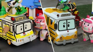 School Bs Color is Weird🚌  POLI in Real Life  Toy For Kids  Kids Animations  Robocar POLI TV [upl. by Cirala]