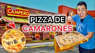 PROBANDO la PIZZA NUEVA con CAMARONES 🍤 del POLLO CAMPERO Que tan RICA es🤔 [upl. by Mert680]