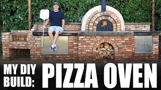 DIYER BUILDS RUSTIC OUTDOOR KITCHEN amp PIZZA OVEN [upl. by Cassady]