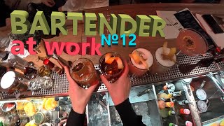 BARTENDER AT WORK №12 GoPro  5 cocktails [upl. by Chamberlain]